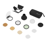 Quadralite  zestaw akcesoriów dla Reporter 200 TTL i Stroboss V1  Round Head Accessory Kit