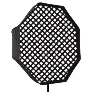 Softbox oktagonalny GlareOne Parasolkowy 80 cm z dyfozorem oraz gridem do lamp reporterskich