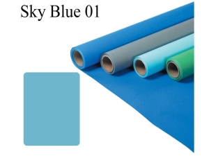 TŁO PAPIEROWE FOMEI 2,72X11m SKY BLUE