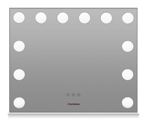 Lustro do makijażu Humanas HS-HM02 z oświetleniem LED - białe