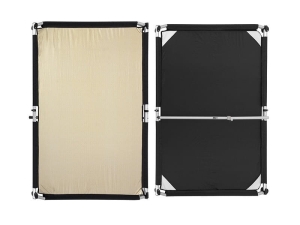 MATERIAŁ - GOLD-SILVER/BLACK 100X150 do QUICK-CLAP PANEL