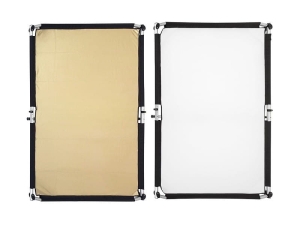 MATERIAŁ - GOLD/WHITE 100X150 do QUICK-CLAP PANEL