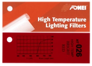 Filtr kolorowy HT-026 BRIGHT RED 61x53cm