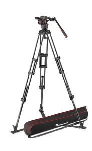 Manfrotto zestaw video N8 Twin Carbon z dolną rozpórką