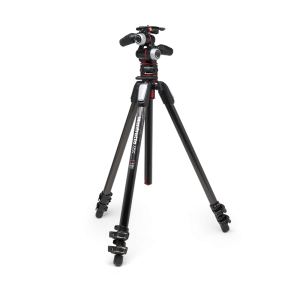 Statyw Manfrotto 055 Carbon, głowica 3W i MOVE