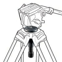 Manfrotto adapter krótki pod głowicę do gniazda 75mm