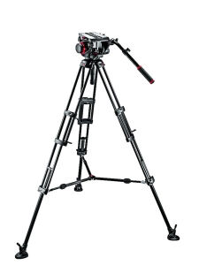 Statyw Manfrotto VIDEO PRO 545B, głowica 509HD i torba